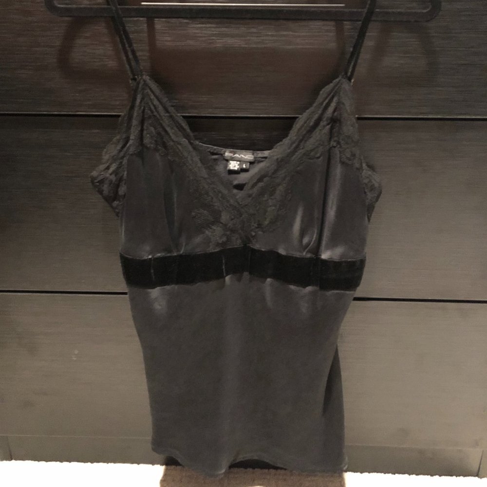 Piano spaghetti strap top with lace Size L
